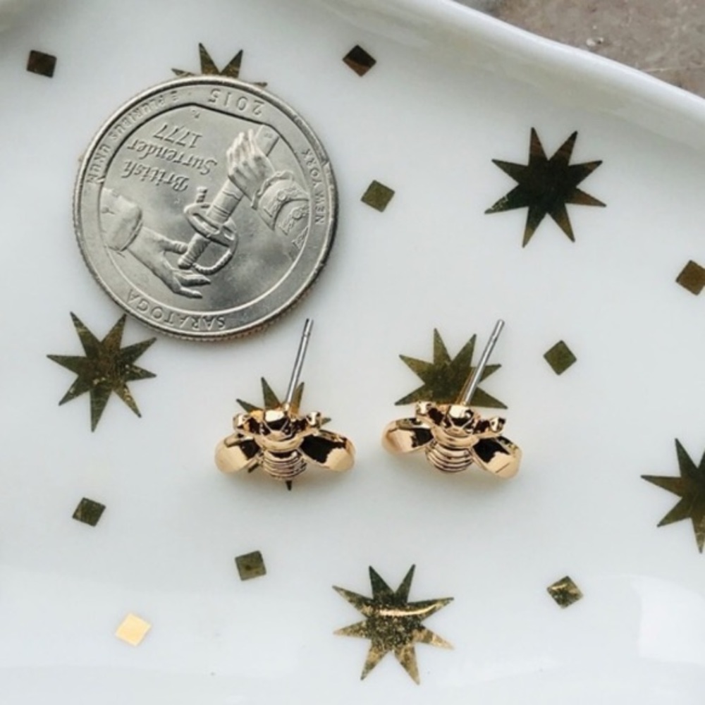 Bee earrings - Picture 2 of 2